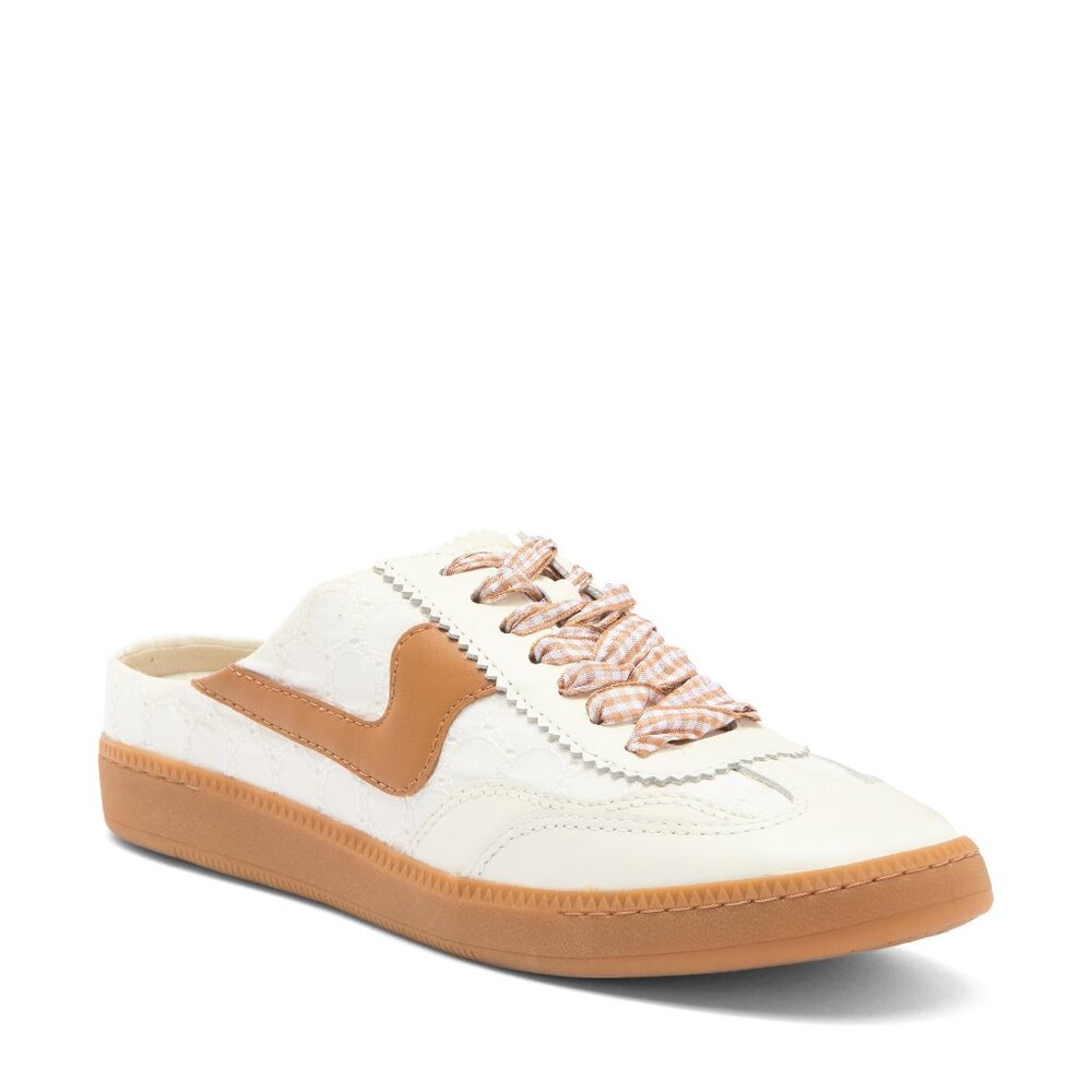 Dolce Vita Notice Mule Sneaker (Women) - White/Tan Eyelet